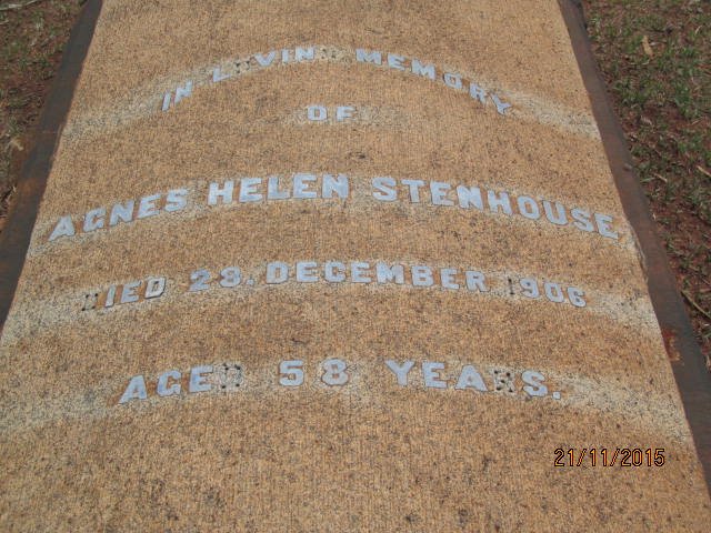 STENHOUSE Agnes Helen -1906