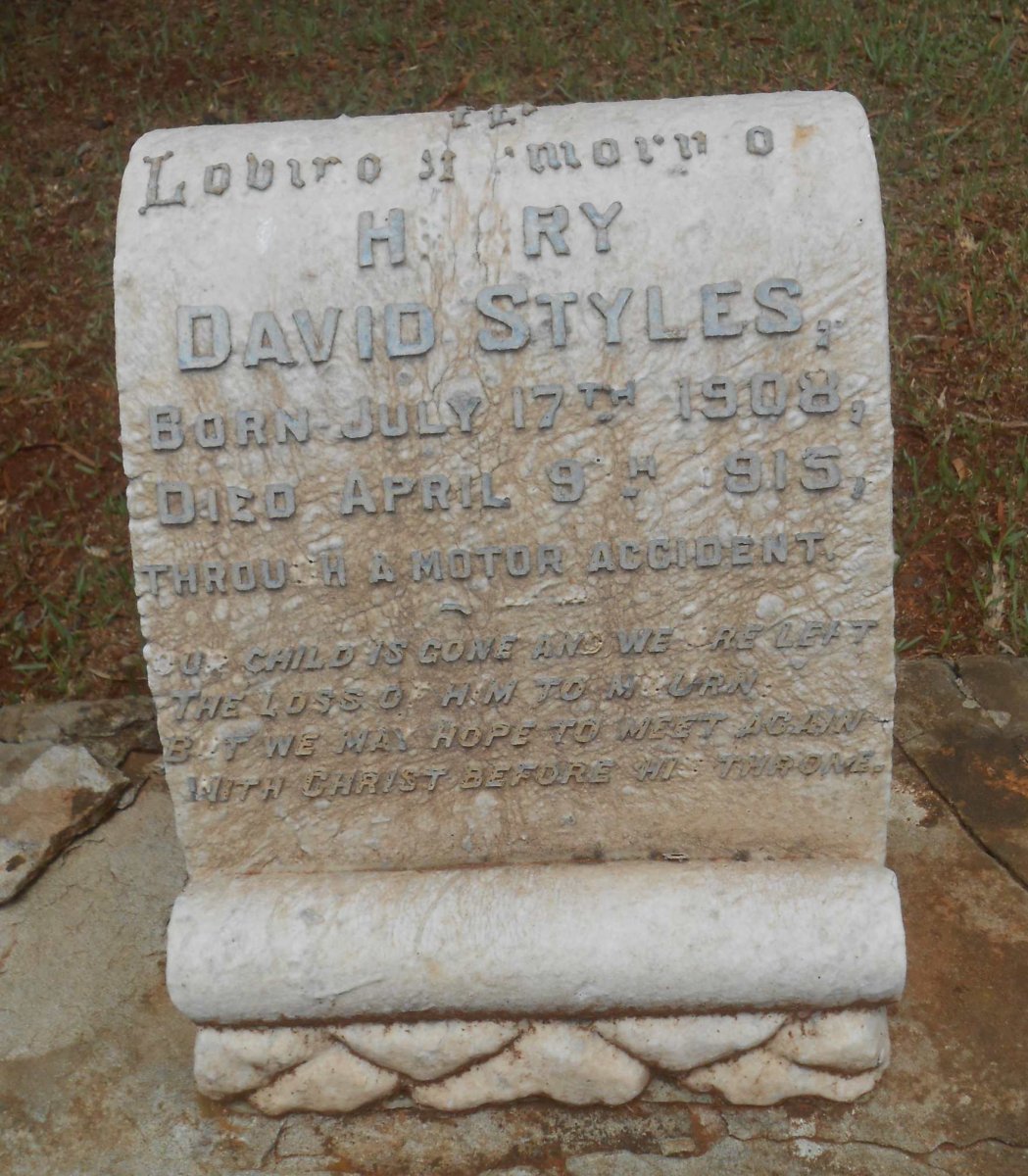 STYLES Henry David 1908-1915