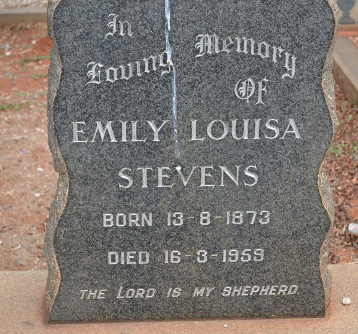 STEVENS Emily Louisa 1873-1959