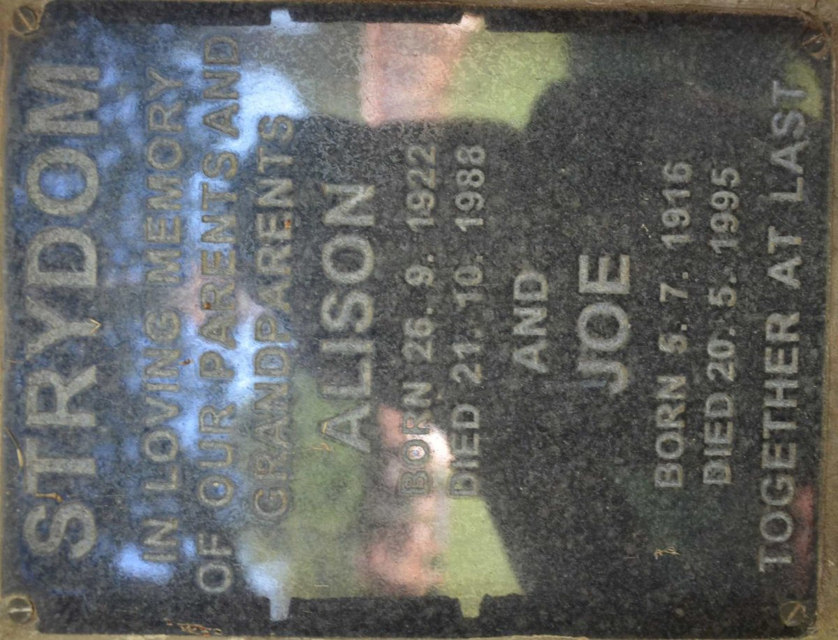 STRYDOM Joe 1916-1995 &amp; Alison 1922-1988