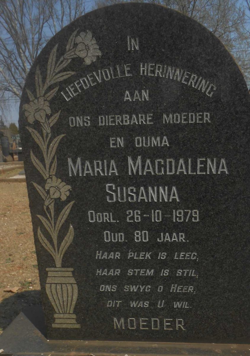 STEYN Marthinus Jacobus Dewald -1961 & Maria Magdalena Susanna -1979