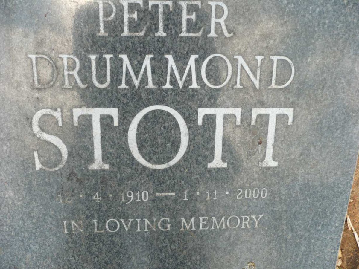 STOTT Peter Drummond 1910-2000