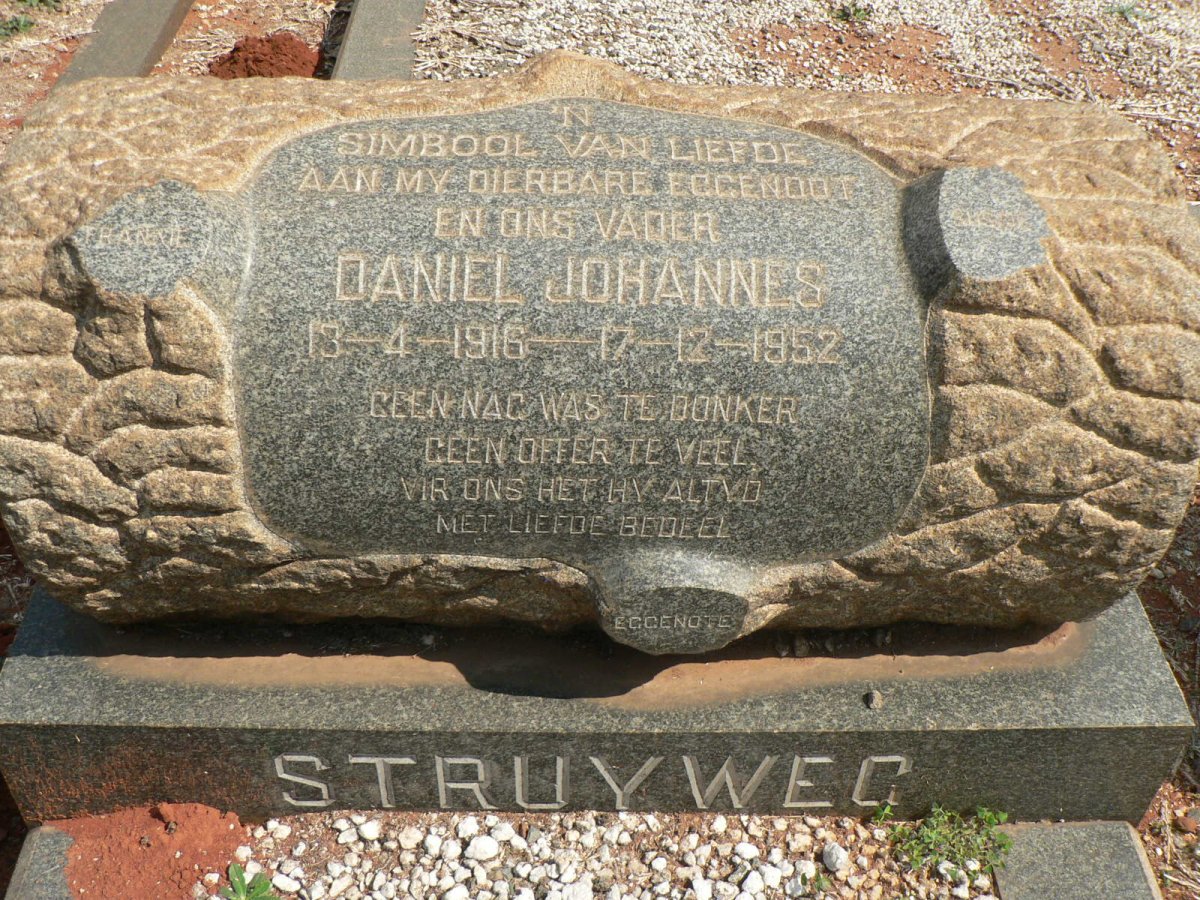 STRUYWEG Daniel Johannes 1916-1952