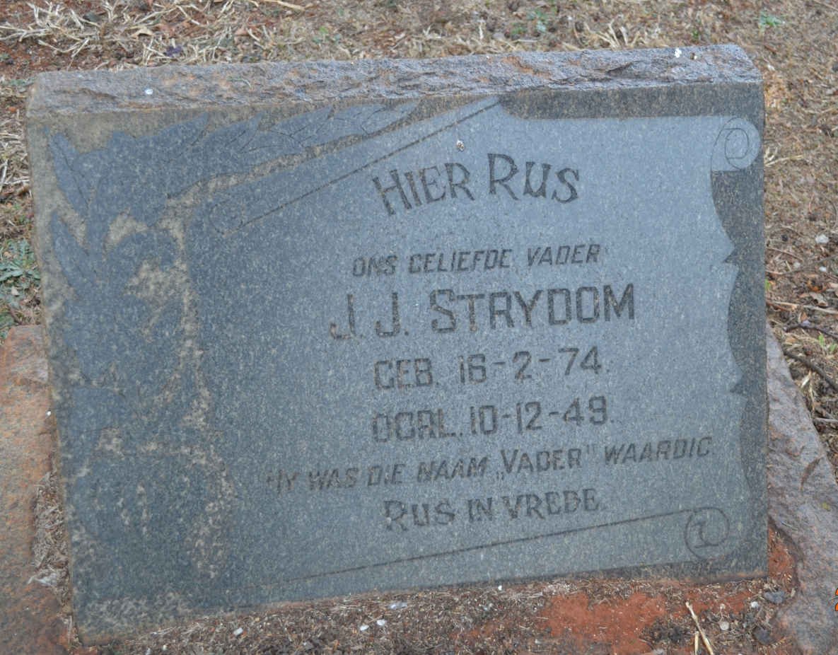 STRYDOM J.J. 1874-1949
