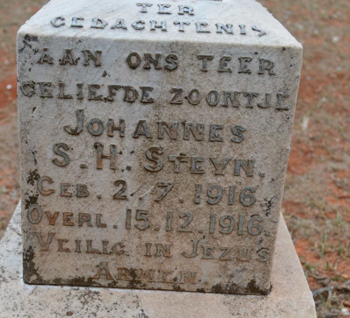 STEYN Johannes S.H. 1916-1916