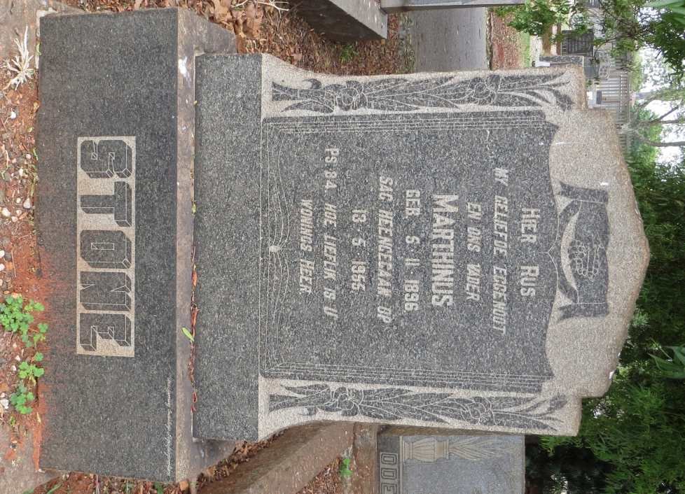 STONE Marthinus 1896-1955