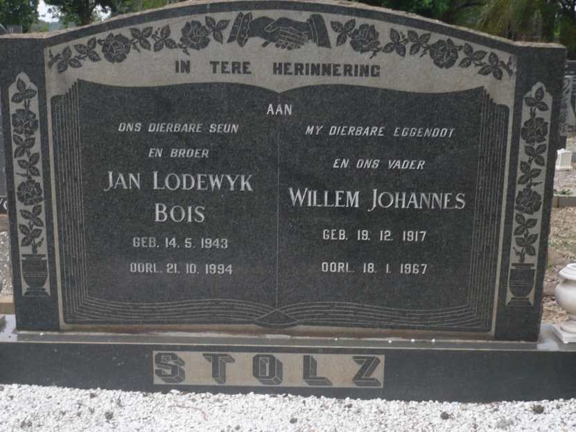STOLZ Willem Johannes 1917-1967 :: STOLZ Jan Lodewyk Bois 1943-1994
