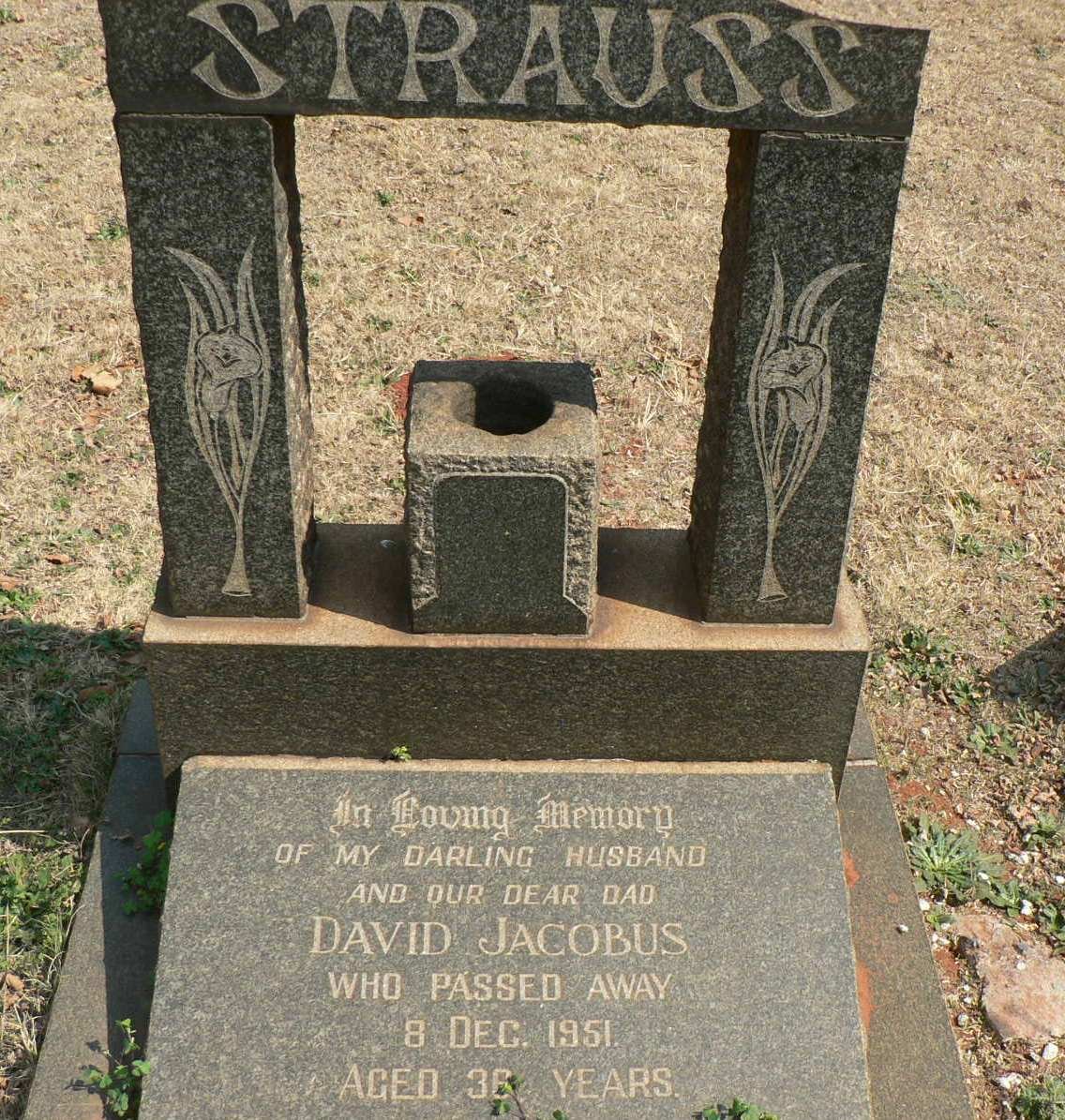 STRAUSS David Jacobus -1951