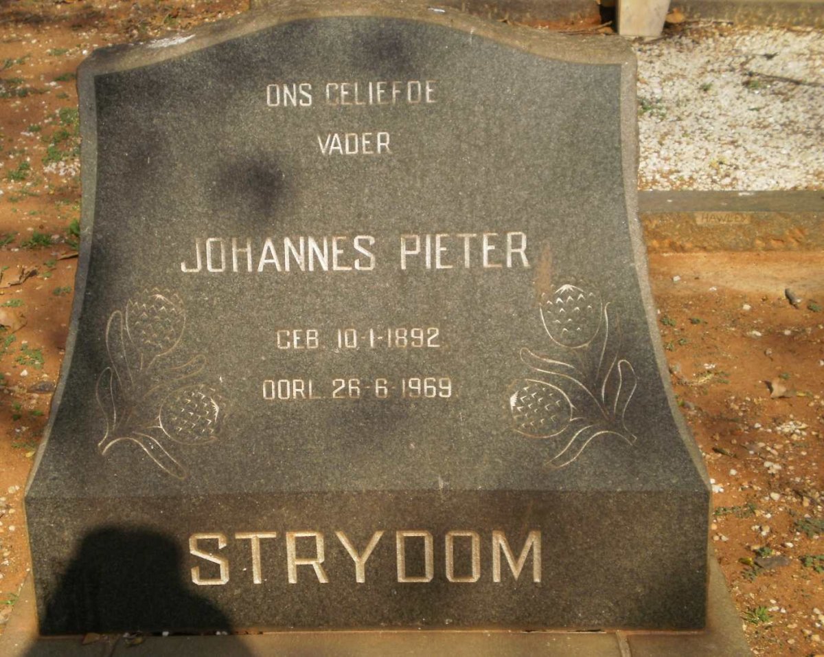 STRYDOM Johannes Pieter 1892-1969