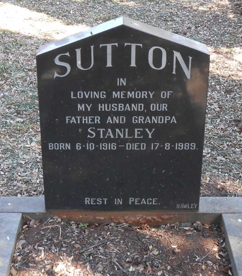 SUTTON Stanley 1916-1989