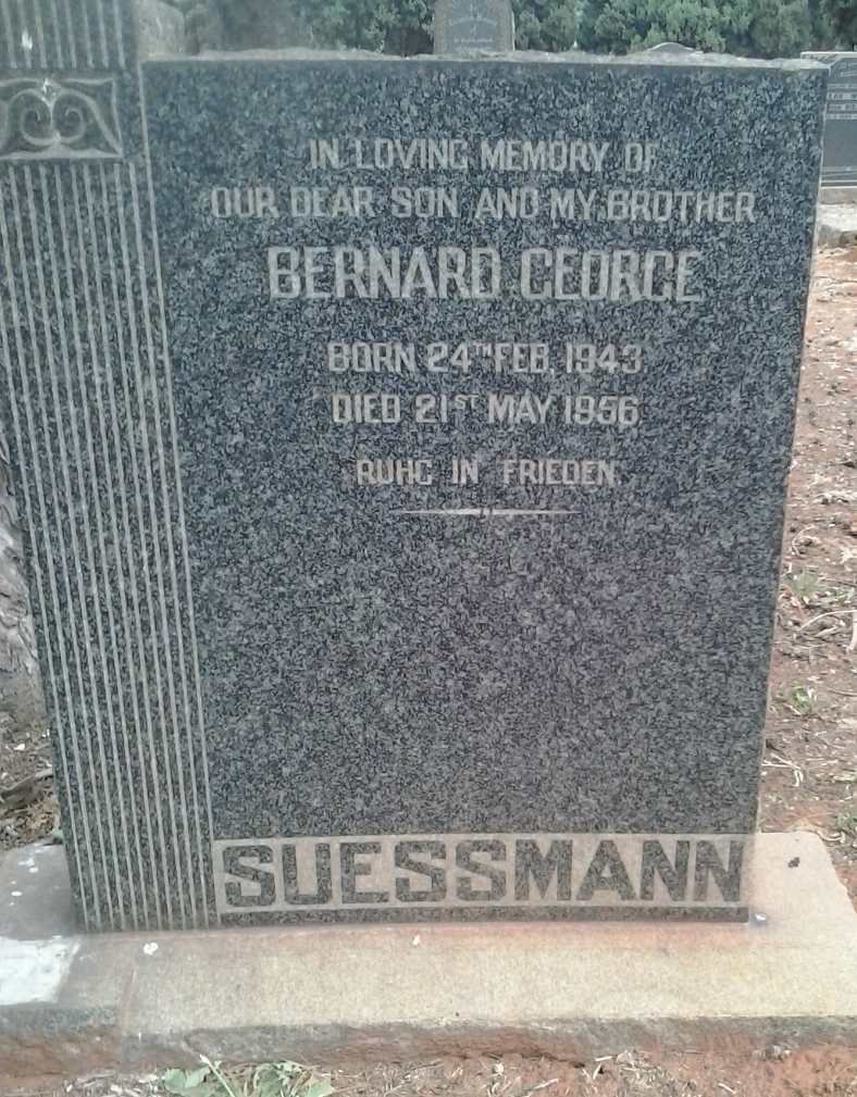 SUESSMANN Bernard George 1943-1956