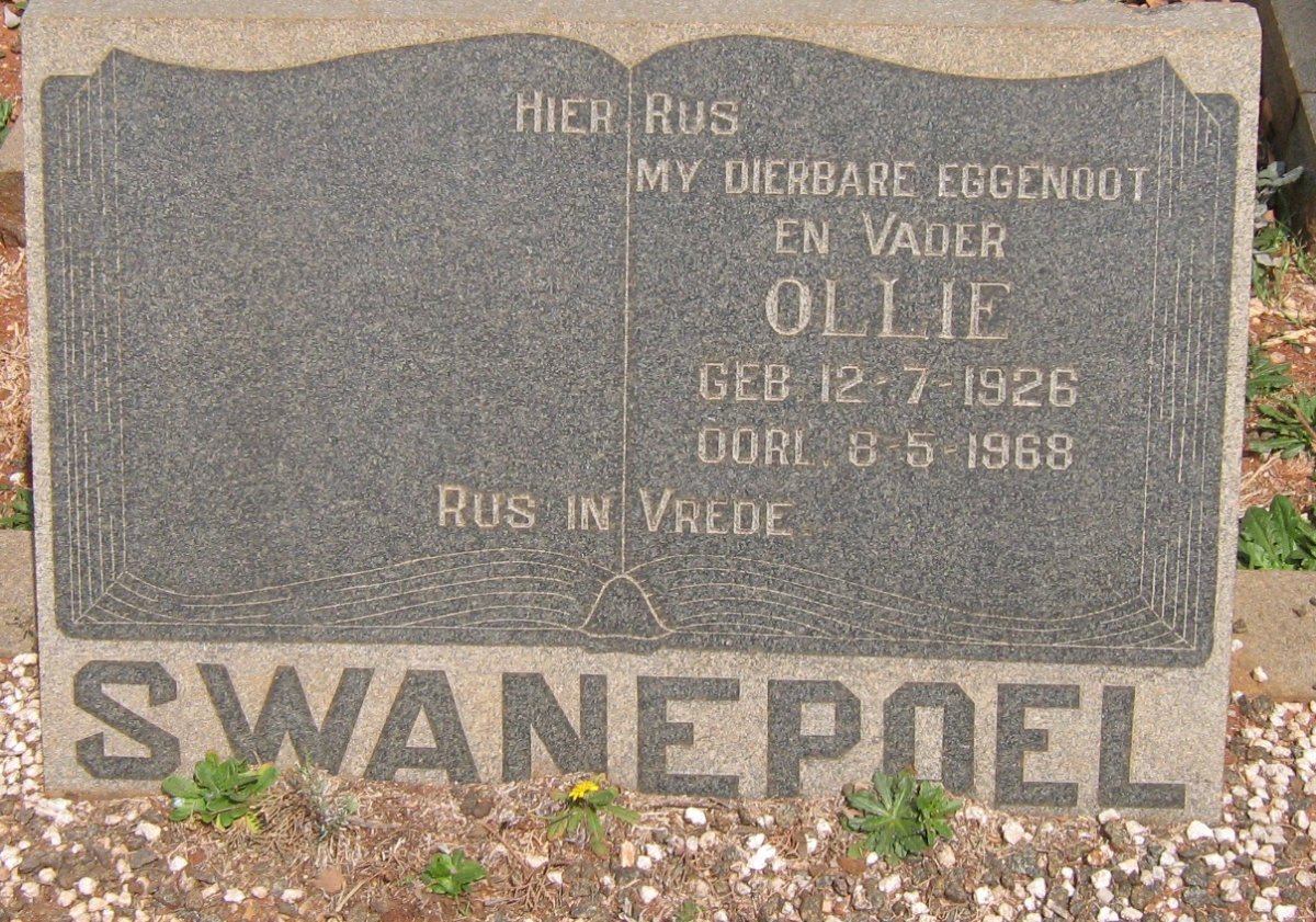SWANEPOEL Ollie 1926-1968