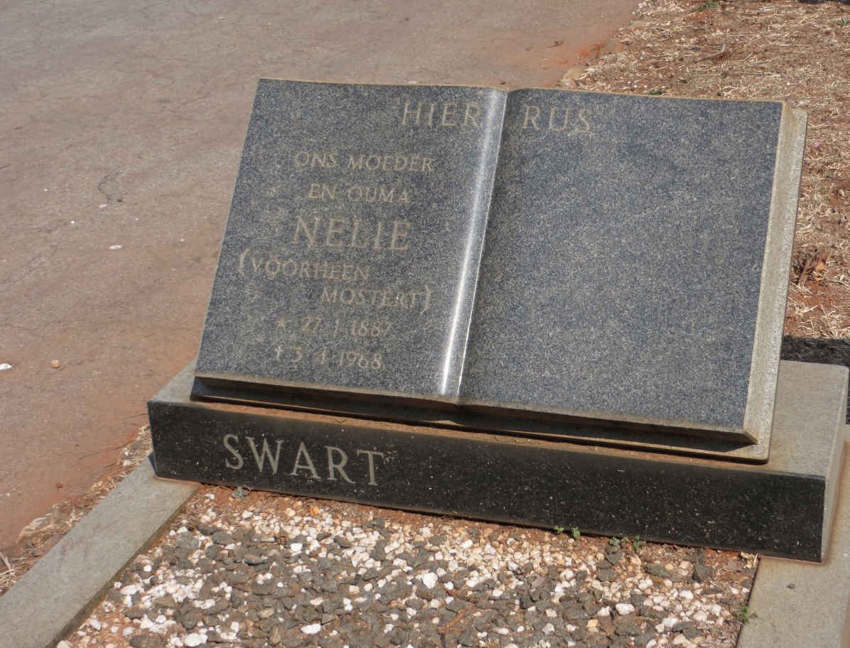 SWART Nelie voorheen MOSTERT 1887-1968