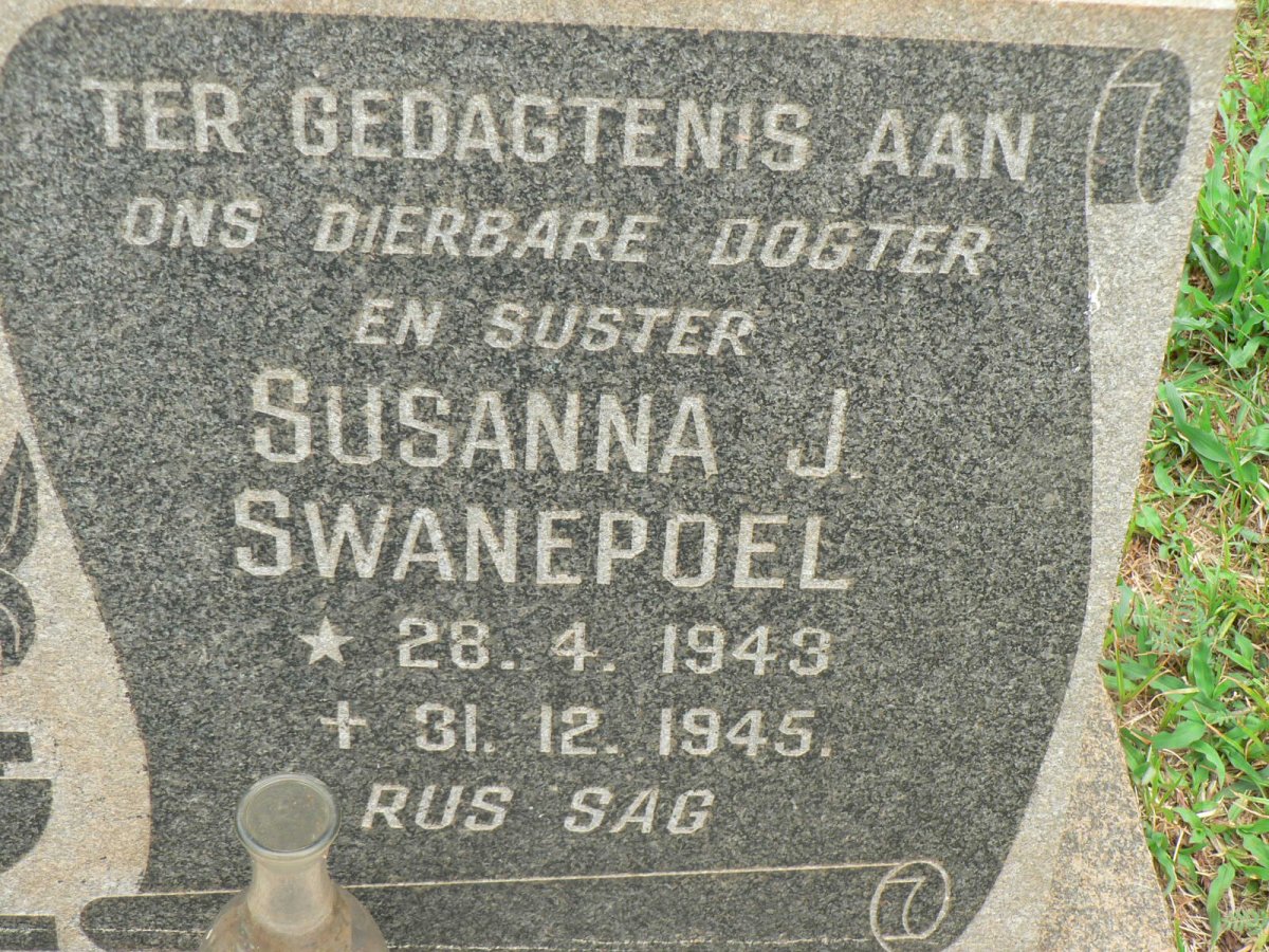 SWANEPOEL Susanna J. 1943-1945