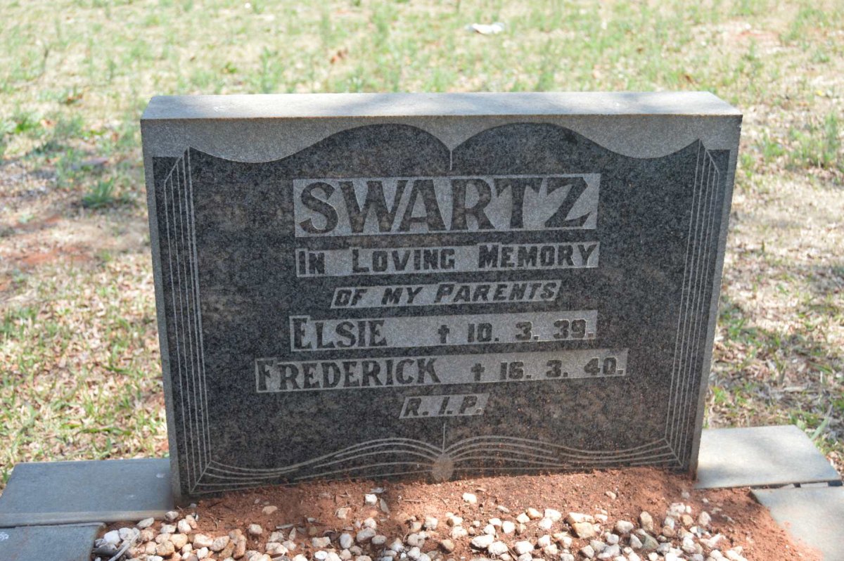 SWARTZ Frederick -1940 &amp; Elsie -1939