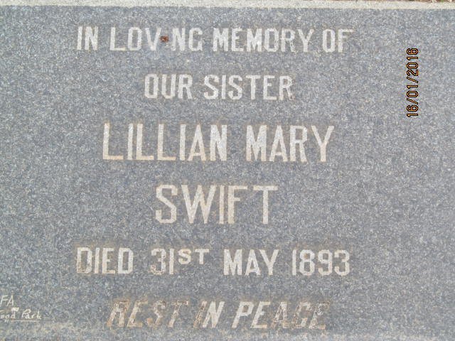 SWIFT Lillian Mary -1893