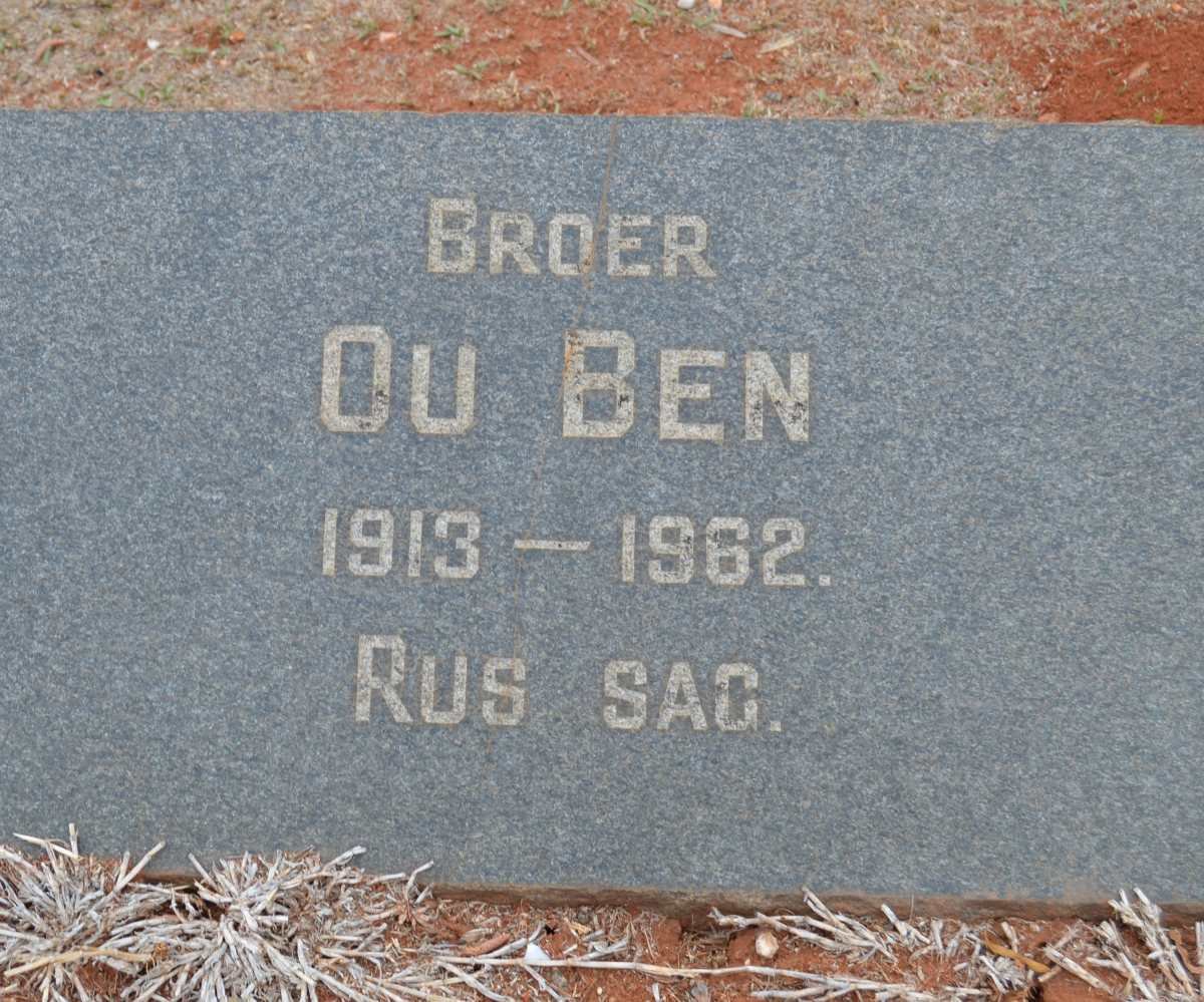SWART Ben 1913-1962