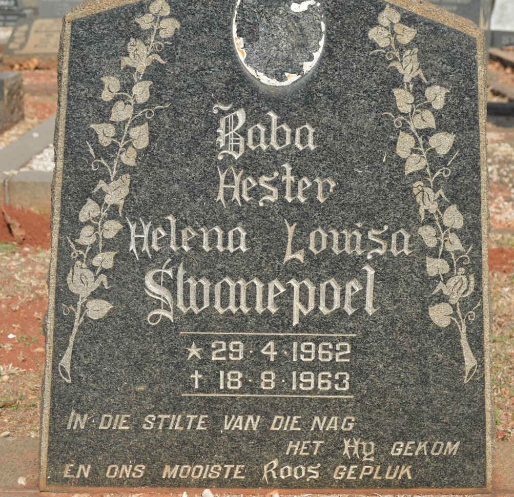 SWANEPOEL Hester Helena Louisa 1962-1963