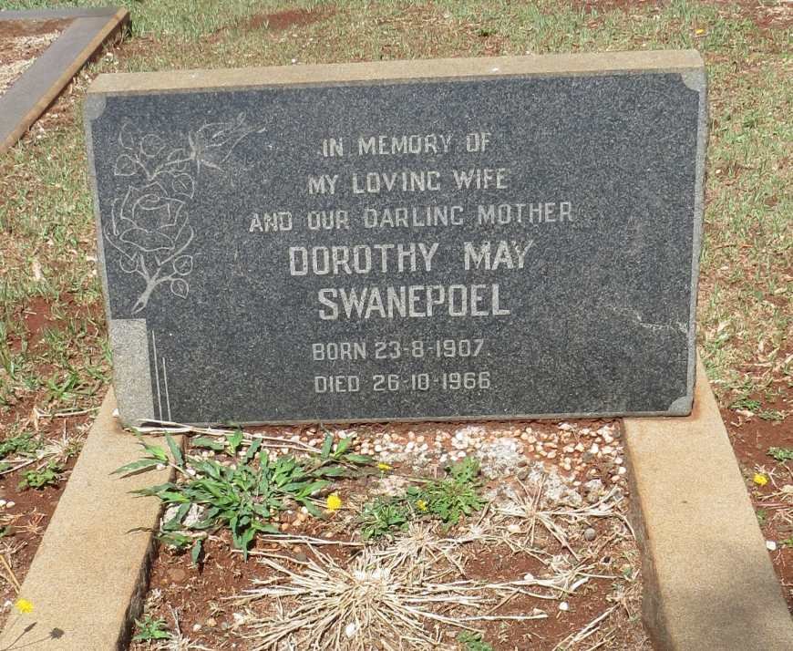 SWANEPOEL Dorothy May 1907-1966