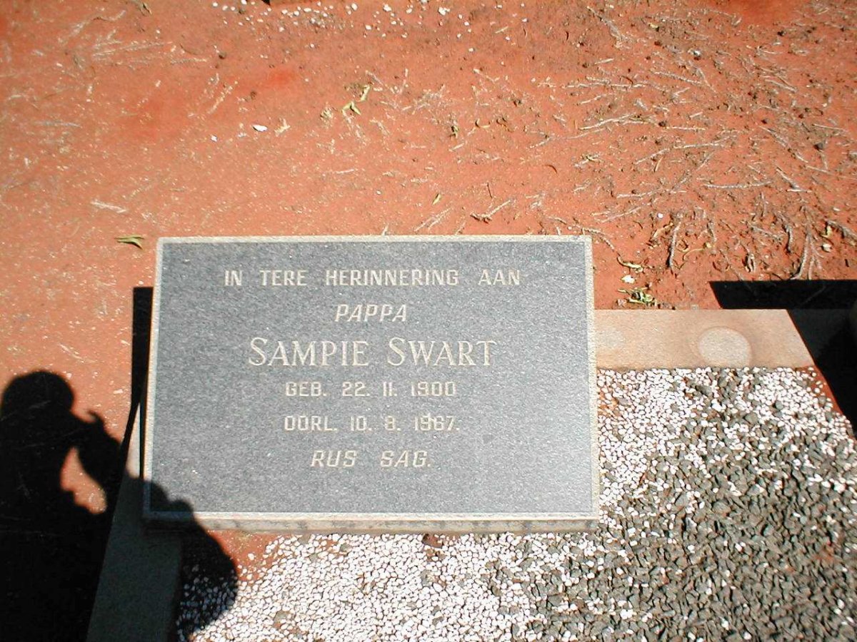SWART Sampie 1900-1967