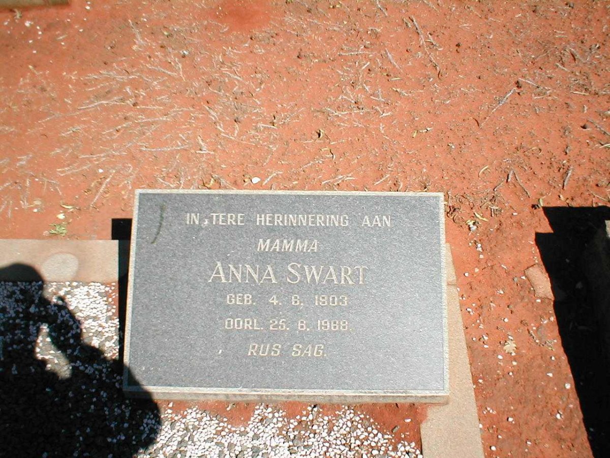 SWART Anna 1903-1968
