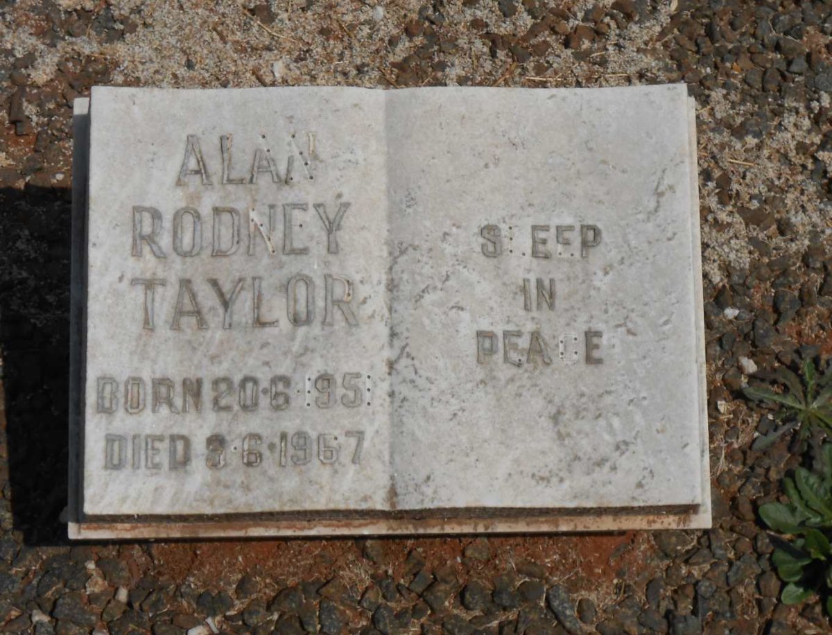 TAYLOR Alan Rodney 1951-1967