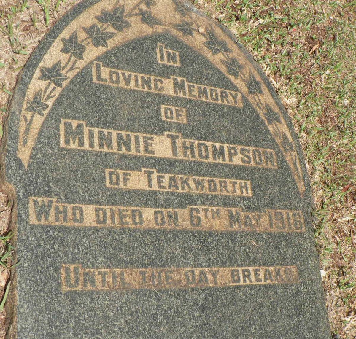 THOMPSON Minnie -1916
