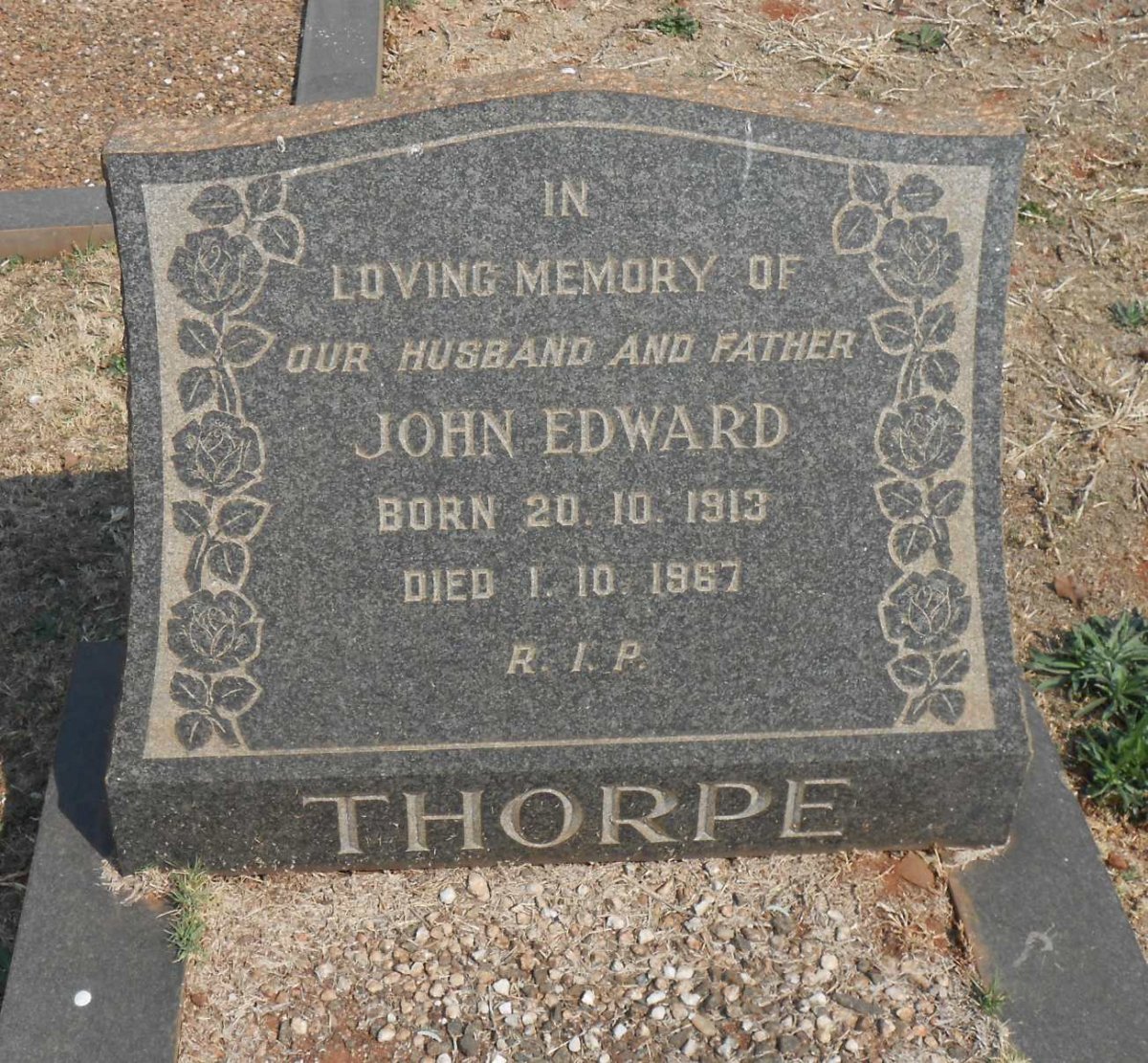 THORPE John Edward 1913-1967