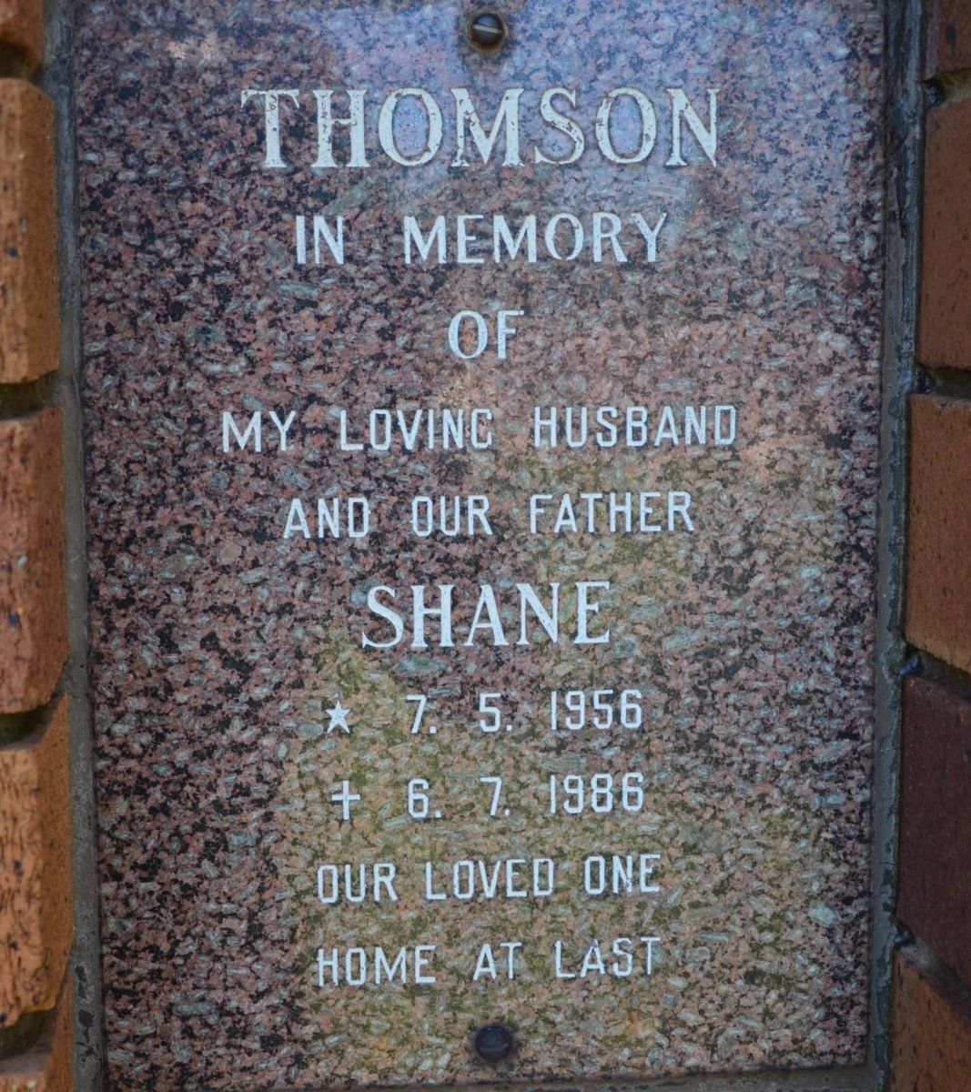 THOMSON Shane 1956-1986