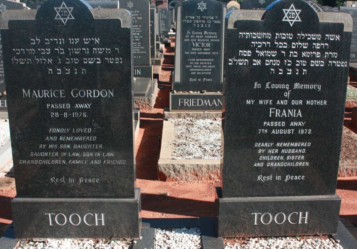 TOOCH Maurice Gordon -1976 &amp; Frania -1972