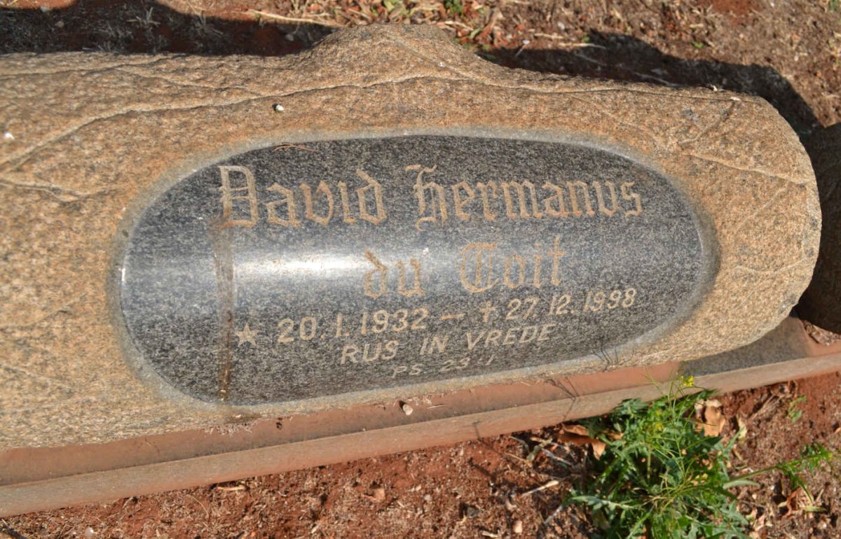 TOIT David Hermanus, du 1932-1998