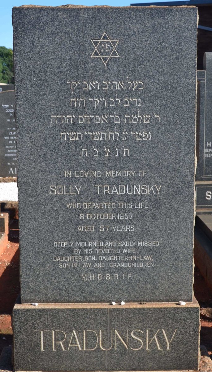 TRUDUNSKY Solly -1957