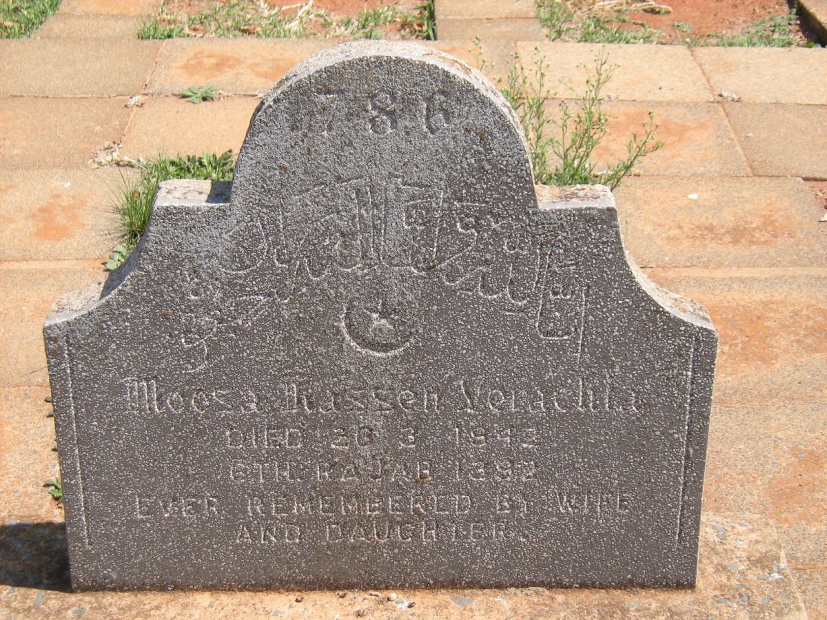 VERACHIA Moosa Hassen -1943