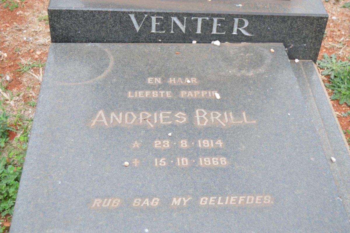 VENTER Andries Brill 1914-1968