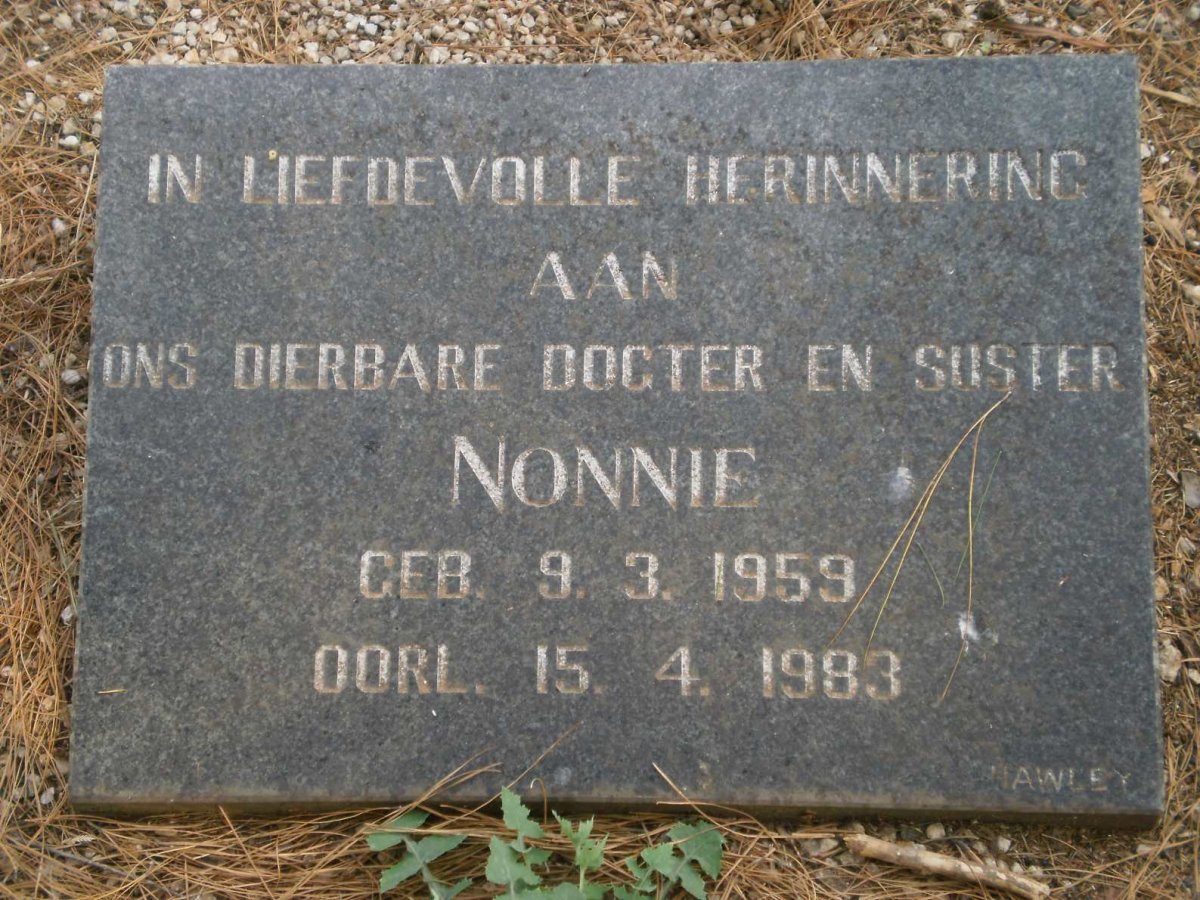 VERSTER Nonnie 1959-1983