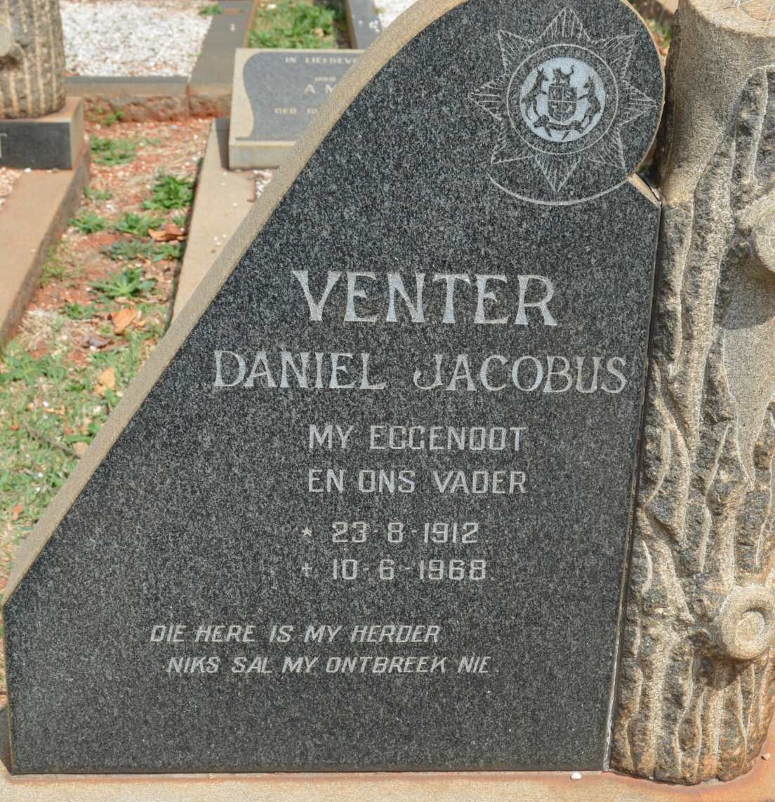 VENTER Daniel Jacobus 1912-1968