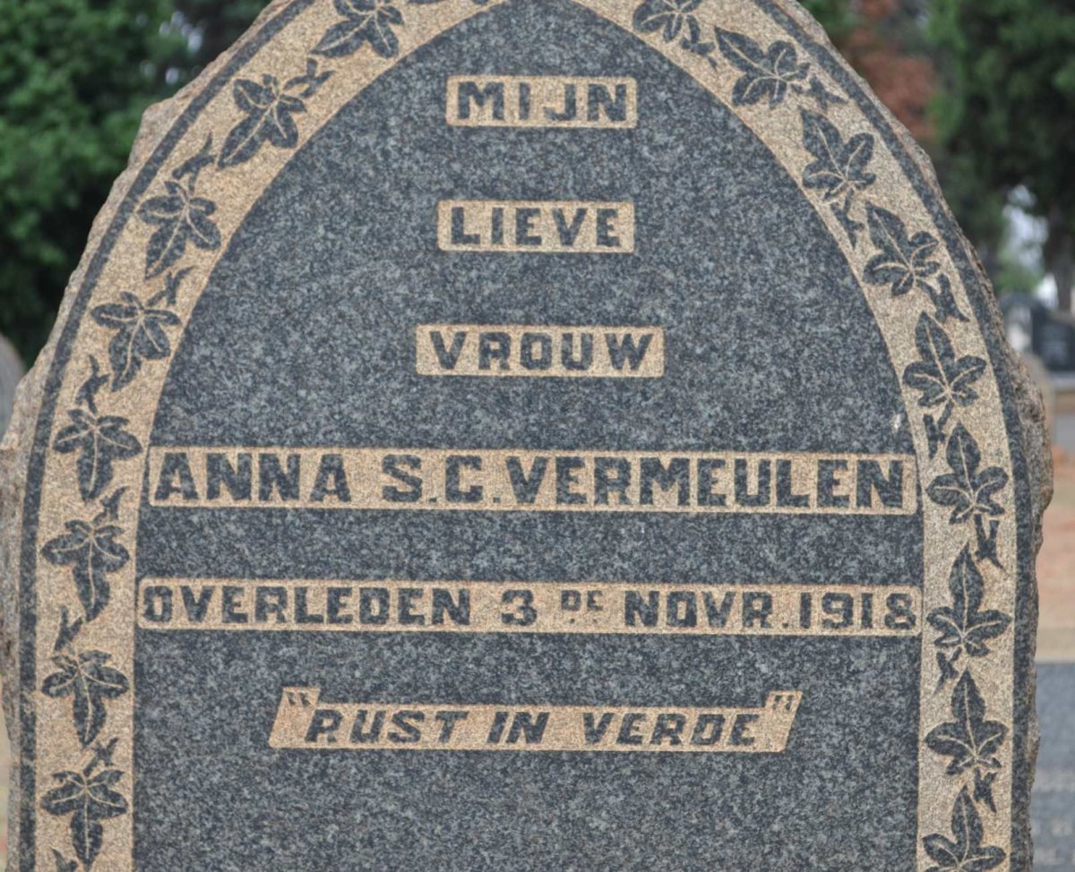 VERMEULEN Anna S.C. -1918