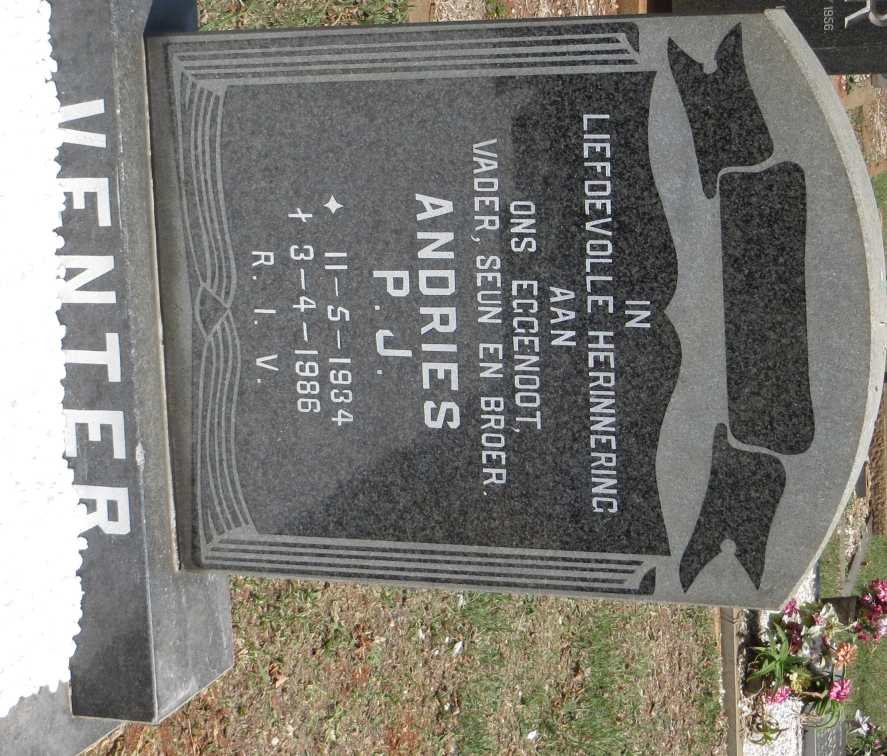 VENTER Andries P.J. 1934-1986