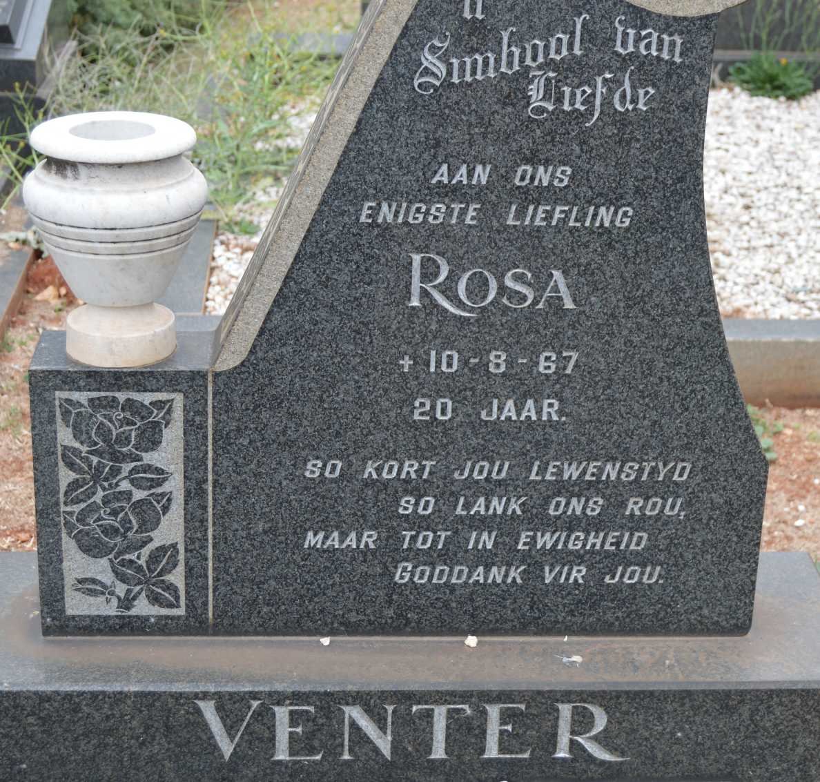 VENTER Rosa -1967