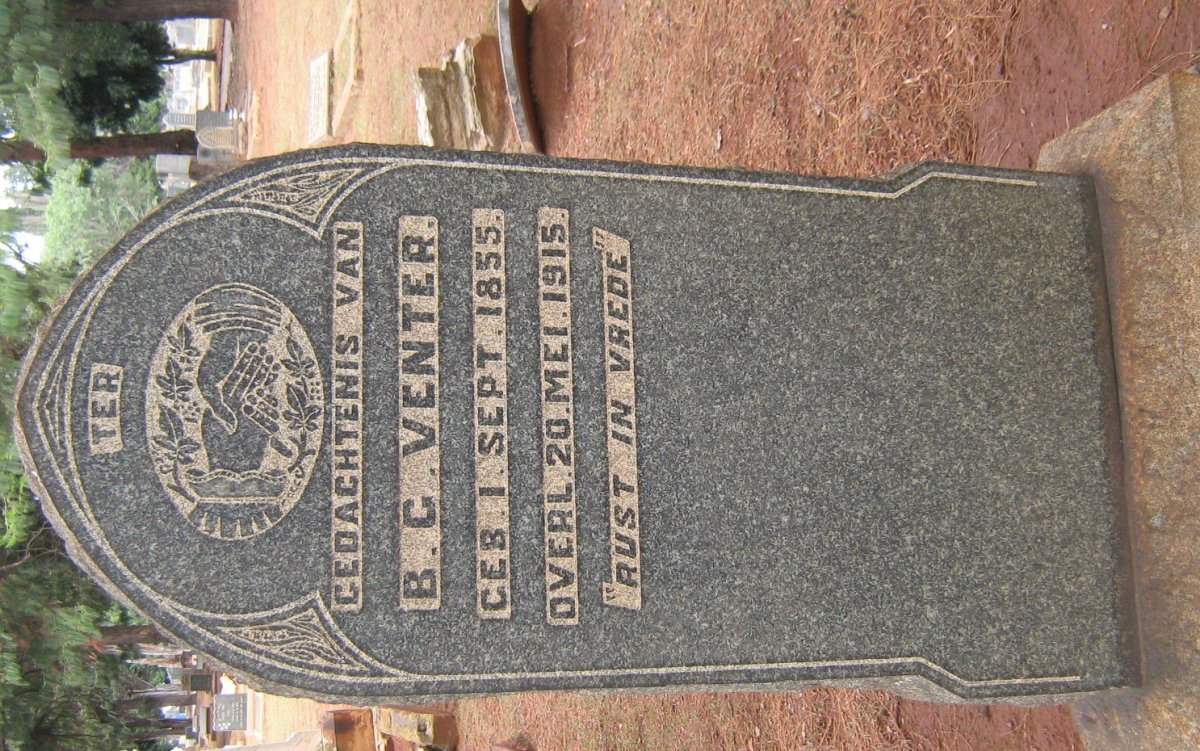 VENTER B.G. 1855-1915