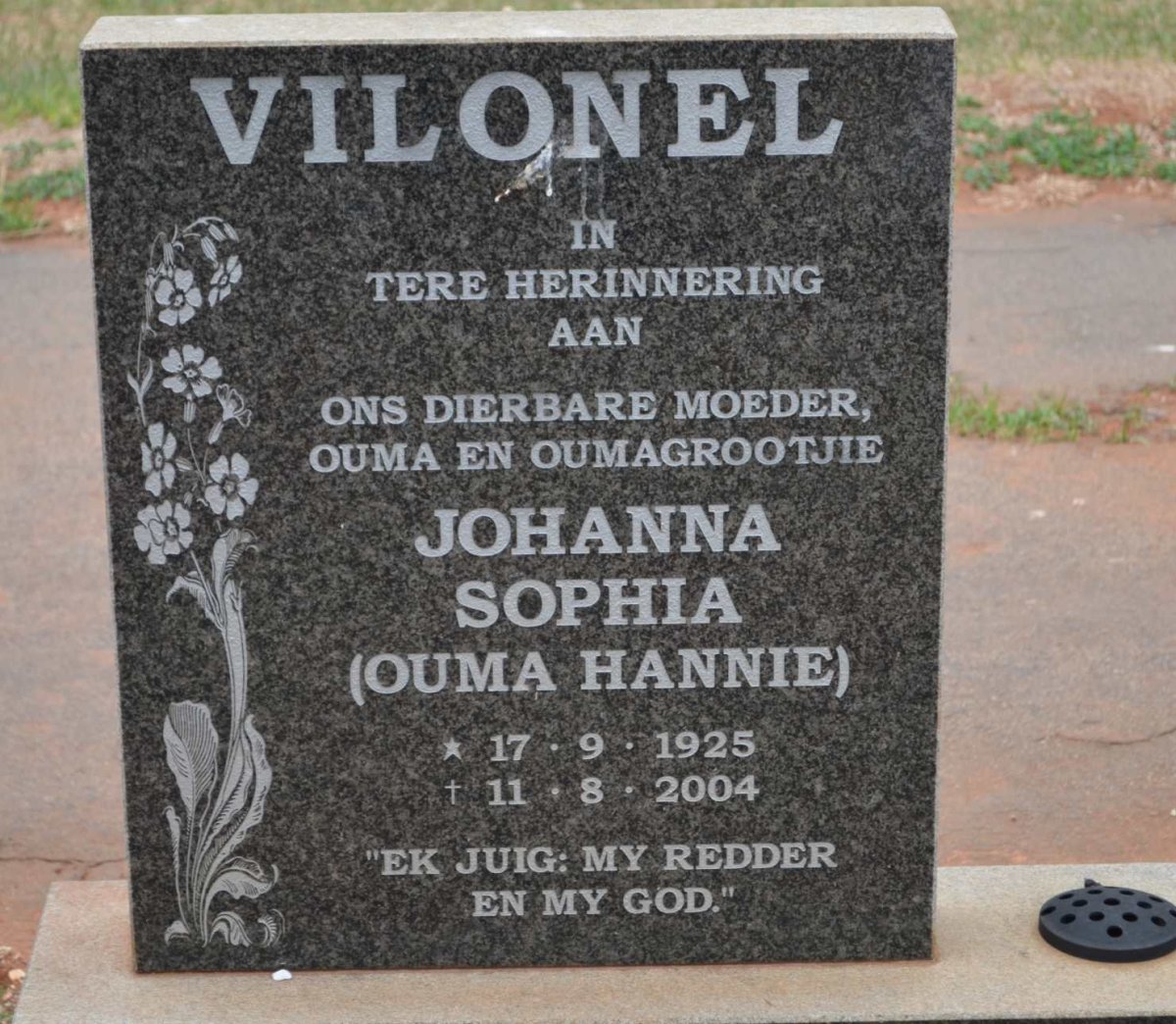 VILONEL Johanna Sophia 1925-2004