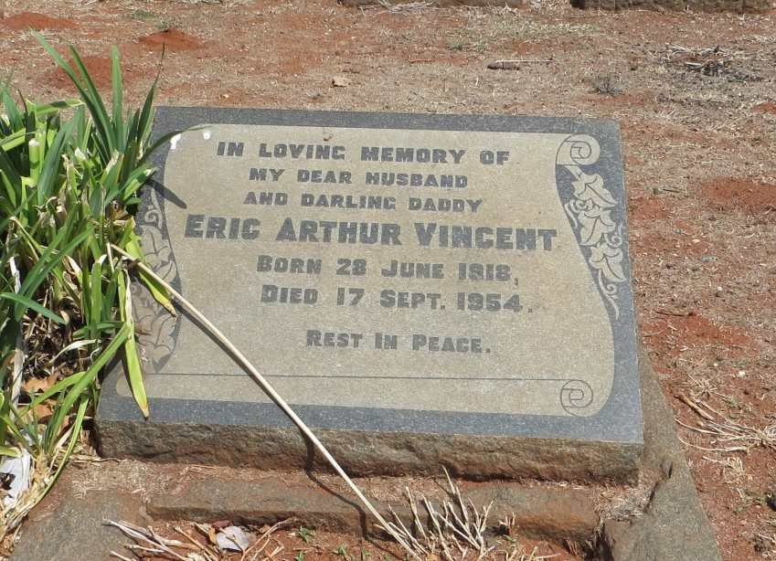VINCENT Eric Arthur 1918-1954