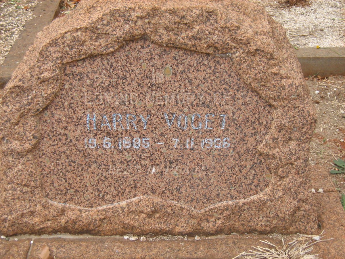 VOGET Harry 1885-19?6