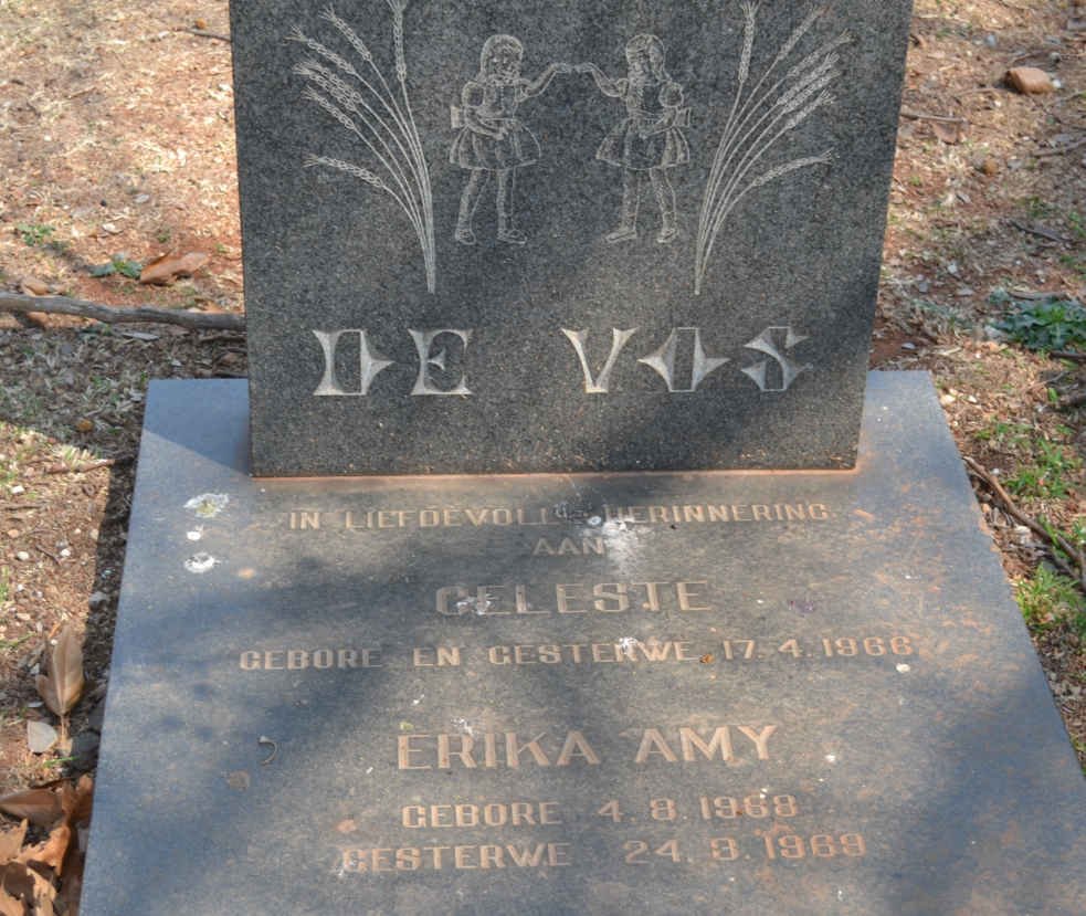VOS Celeste, de 1966-1966 :: DE VOS Erika Amy 1968-1969