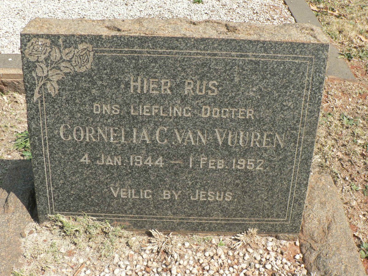 VUUREN Cornelia C., van 1944-1952