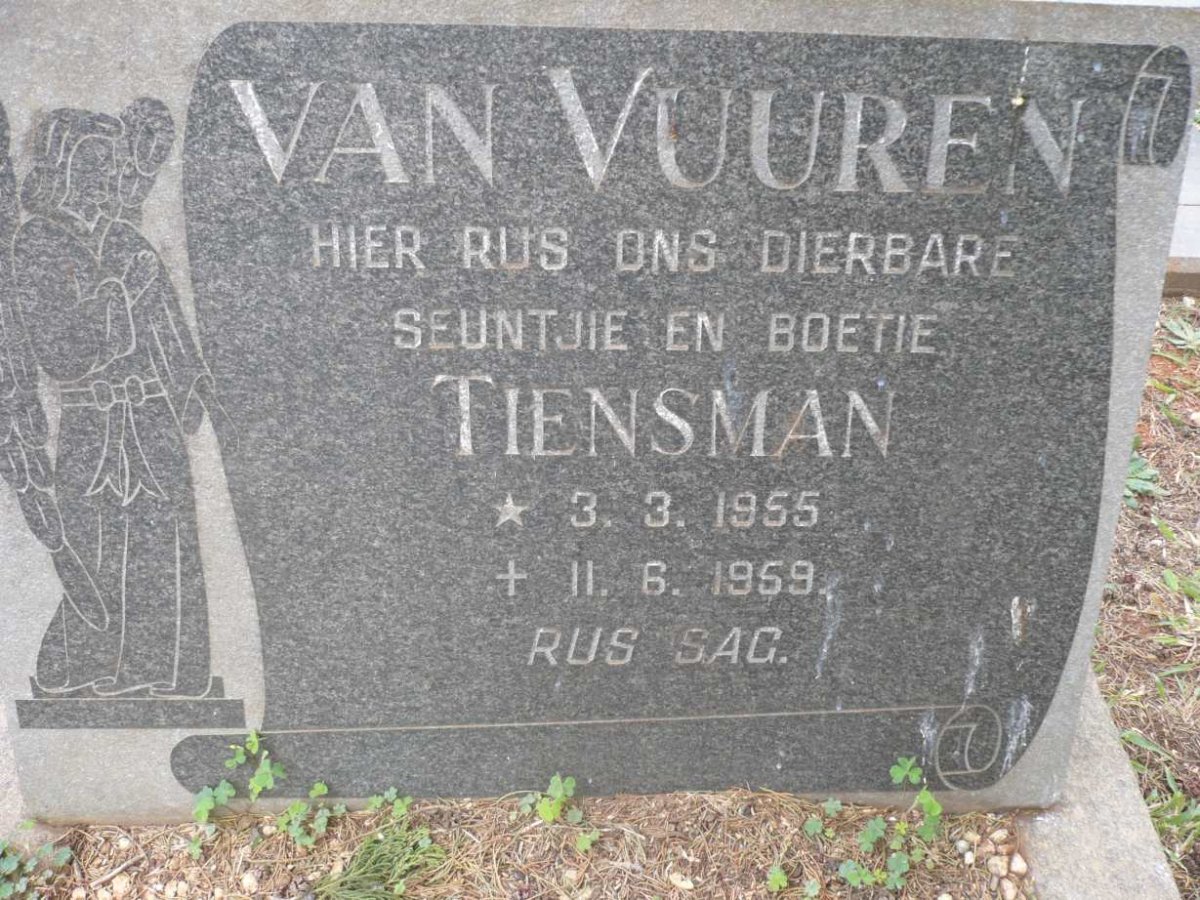 VUUREN Tiensman, van 1955-1959