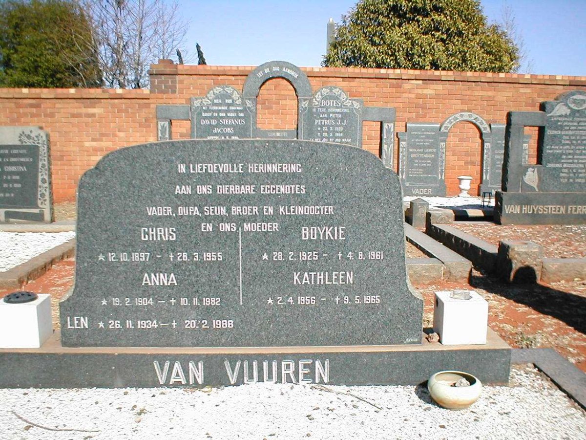 VUUREN, van FAMILY
