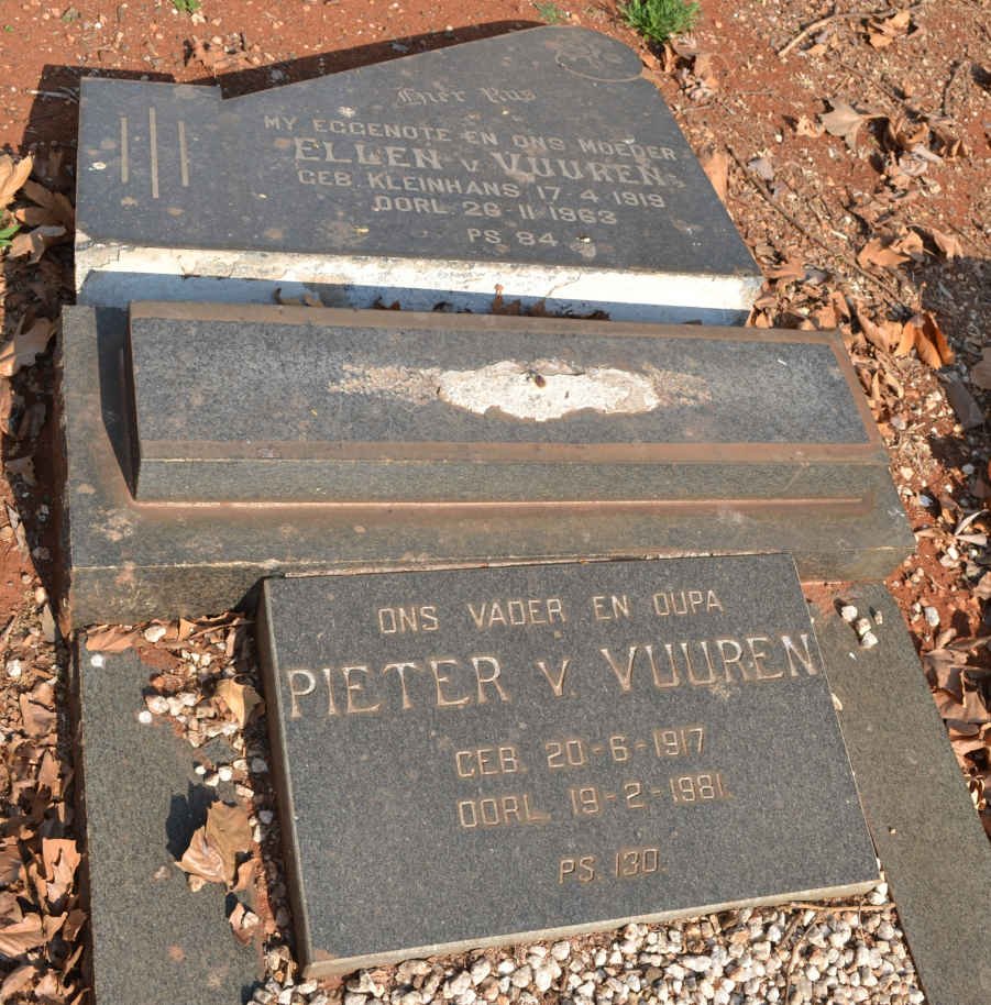 VUUREN Pieter, van 1917-1981 &amp; Ellen KLEINHANS 1919-1963