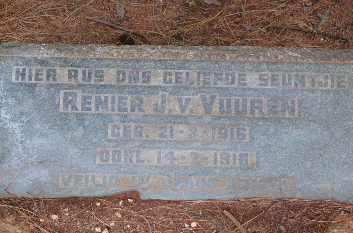 VUUREN Renier, J.v. 1916-1916