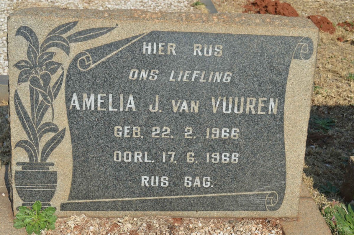 VUUREN Amelia J., van 1966-1966